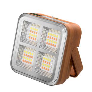 探长便携式led户外露营照明充电太阳能两用灯夜市摆摊应急投光灯