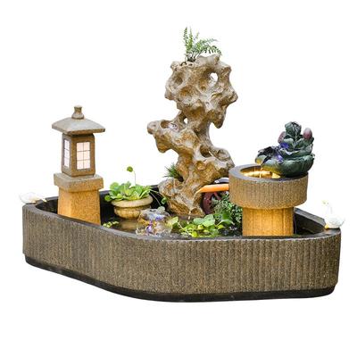 太湖仿石假山鱼池循环水户外室内