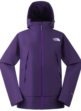 北面新年款女防水冲锋衣外套