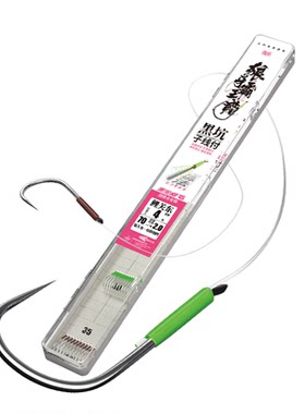 詹品黑坑无结子线霸王龙竞技狼牙子线双钩防缠绕改良正品绑好飞磕