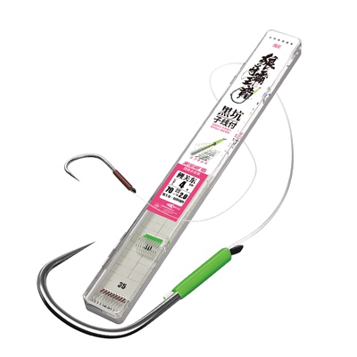 詹品黑坑无结子线霸王龙竞技狼牙子线双钩防缠绕改良正品绑好飞磕