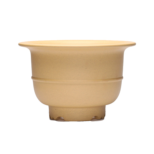 清香阁紫砂花盆优质段泥腰线金钟盆桌面春兰建兰蕙兰手工古典花器