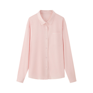 RAU防晒衬衫衬衣女夏季外套薄款白色蓝色粉色2025新款宽松通勤