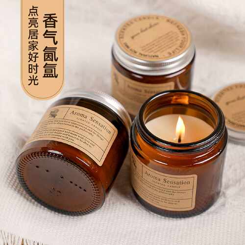 香薰蜡烛室内家用持久高级女生卧室熏香舒适烛光晚餐浪漫情调氛围