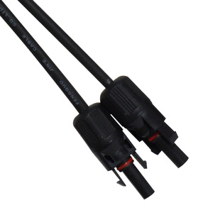 MC4光伏连接器Y型三通太阳能插头组件板并联接头一分为二转接头