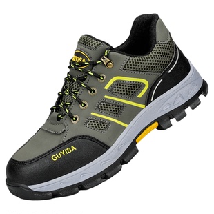 劳保鞋男款士防砸防刺穿工地冬季轻便绝缘带钢板钢头工作耐磨工鞋