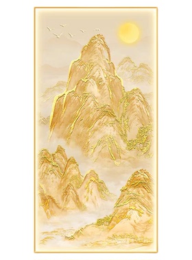 日照金山玄关走廊过道入户灯画
