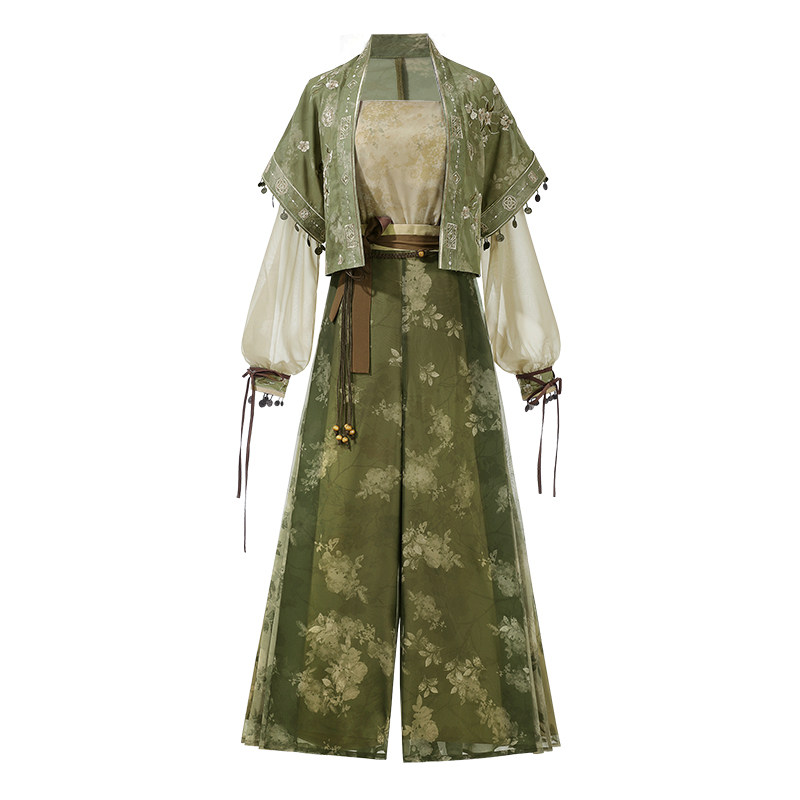 新中式改良国风上衣汉服宋裤套装