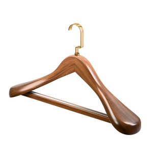 实木宽肩衣架家用挂衣无痕木质衣挂西服西装酒店服装店专用挂衣架