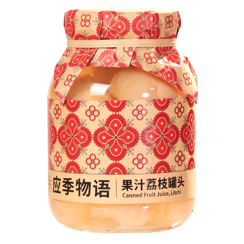 应季物语果汁荔枝水果罐头