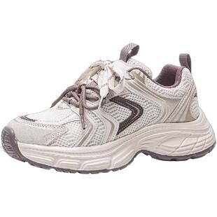 依思q厚底老爹鞋女2026新款超火小个子增高爆款轻便百搭鞋运动鞋