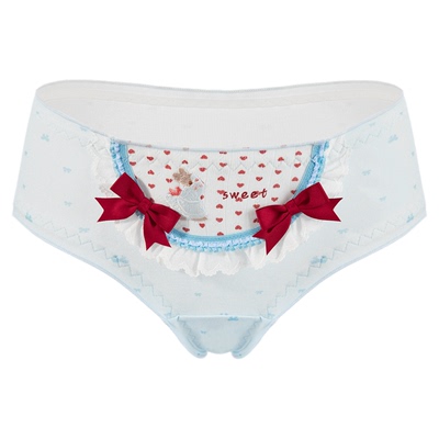 可爱小兔子爱心印花内裤~