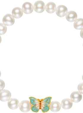 淡水珍珠手串女S925银