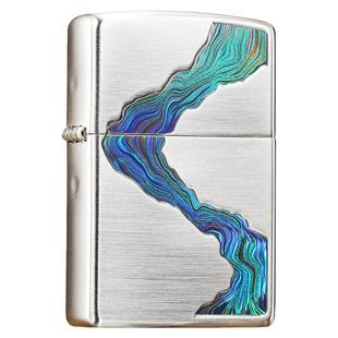 ZIPPO打火机川流不息官网正品煤油防风外壳送男友礼物刻字旗舰店