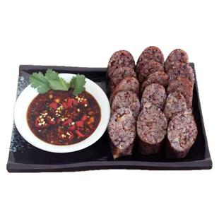 贵州血灌粑血灌肠糯米猪血肠黔东南特产现做农家手工锦屏黎平小吃