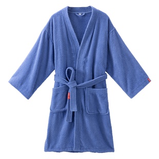 三利浴袍女纯棉夏吸水速干毛巾料四季通用全棉可穿浴衣情侣睡袍