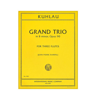 库劳B小调大三重奏Op90三支长笛