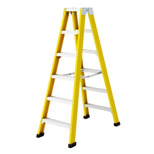 日本长谷川梯子折叠人字梯欧标绝缘玻璃钢电工梯具工程梯RGF/ZJF