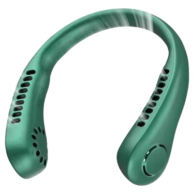 挂脖无叶充电迷你风扇