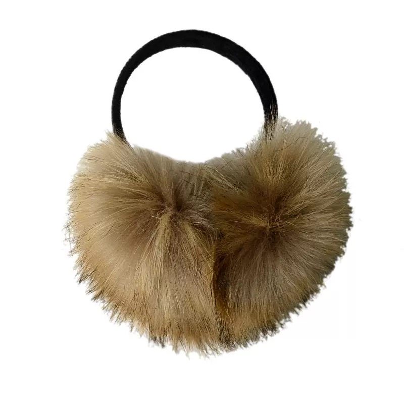 哈尔滨东北旅游仿兔毛绒耳罩女秋冬季保暖装备穿搭耳捂耳包护耳套