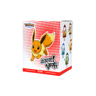 玩乐主义精灵宝可梦潮玩手办出发冒险吧伊布系列潮玩盲盒公仔摆件