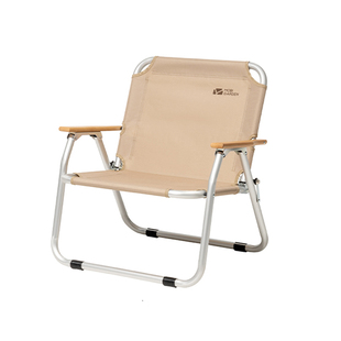 牧高笛户外折叠椅子便携式露营单双人休闲椅凳靠背铝合金克米特椅