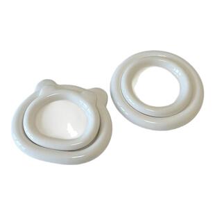 JOJO'S L. PD.director.胖嘟嘟盘白色圆形盆栽托盘陶瓷ins风|董事