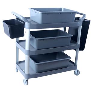 诺美恒盛三角铝管餐车酒店三层推车饭店商品移动上菜车火锅店收餐