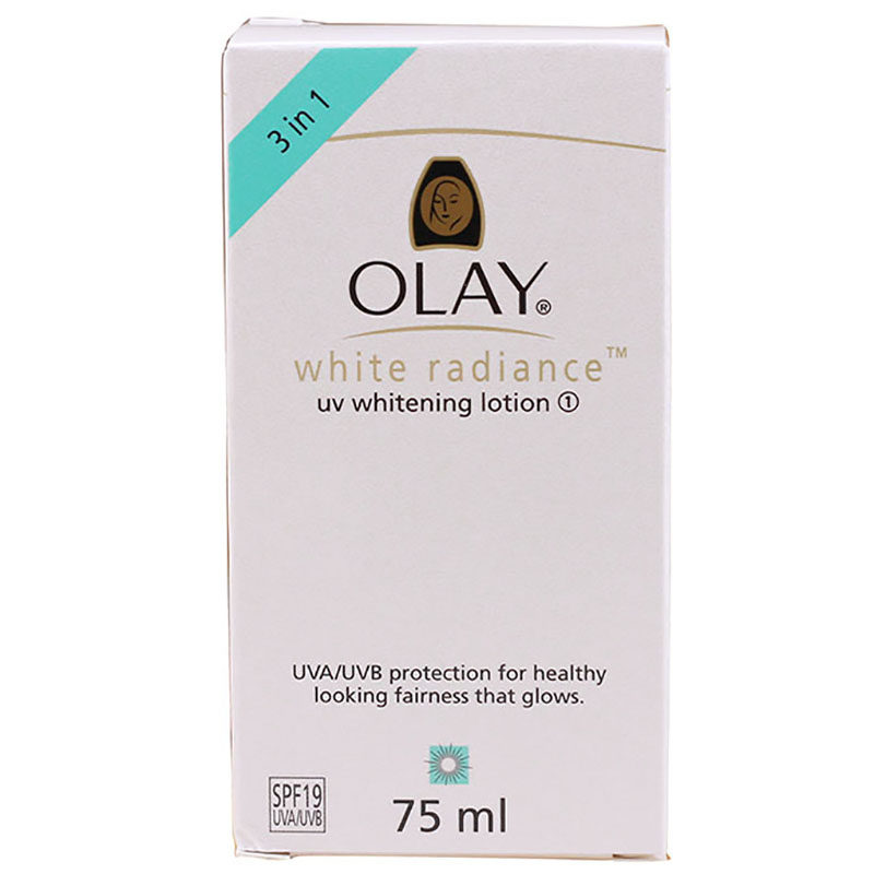 OLAY玉兰油防晒乳液净白乳液面霜SPF18防光露隔离提亮粉底霜3合1
