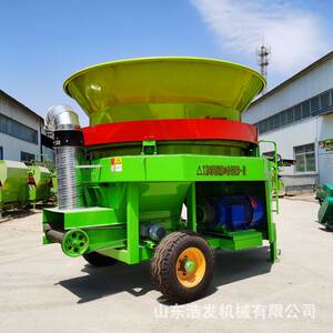 100型下出料圆盘打草机养殖用大型秸秆草捆破碎机定制防尘铡草机
