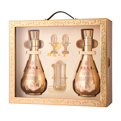 财富人生财运礼盒52度500ml*2瓶