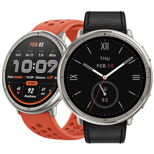 Amazfit华米Active2蓝宝石水晶玻璃智能运动手表44mm跑步GPS定位轨迹导航血氧心率睡眠监测长续航手环腕表