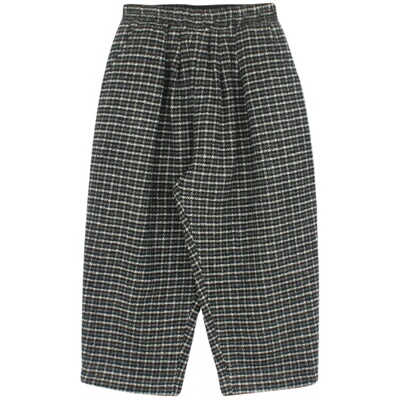 utouto格纹毛呢长裤短裤