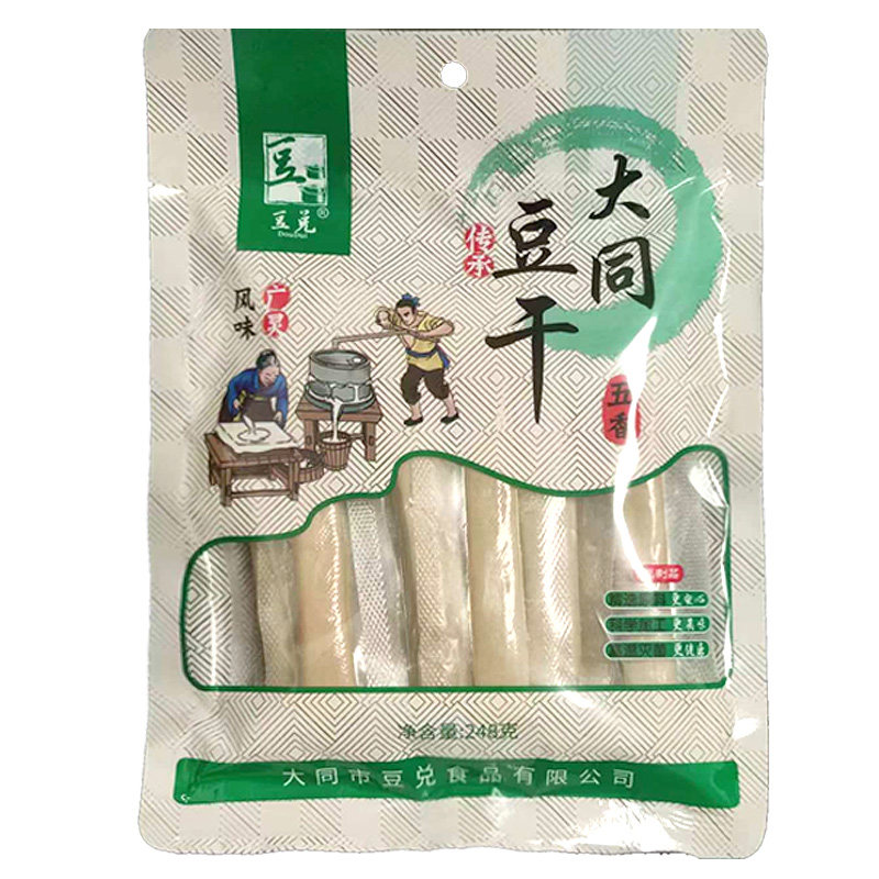 豆兑五香辣豆腐干真空独立包装