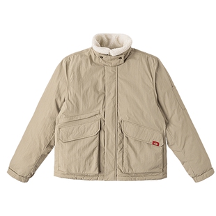 Dickies帝酷适冬防风防泼水仿羊羔绒衣领羽绒服保暖外套男女情侣