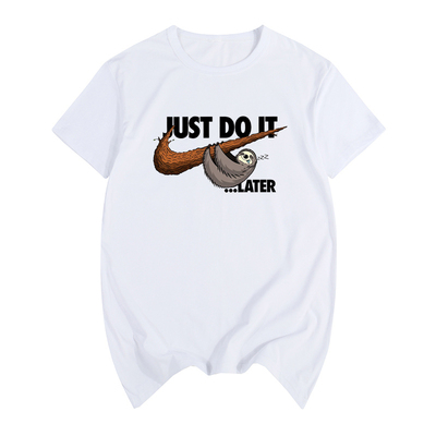 可爱卡通动漫男女短袖t恤树懒