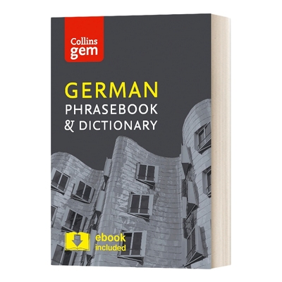 英文原版 Collins Gem Phrasebook & Dictionary - German 4th edition 柯林斯德语常用语袖珍词典 英文版 进口英语原版书籍