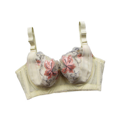 美背夏季无海绵性感刺绣大罩杯