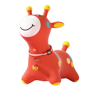 哈哈球跳跳马儿童充气跳跳鹿音乐加大加厚婴儿骑马摇摇马宝宝玩具