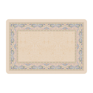 法式乡村少女艾蒂皮革餐垫轻奢高级感西餐垫防水防油碗盘垫茶几垫