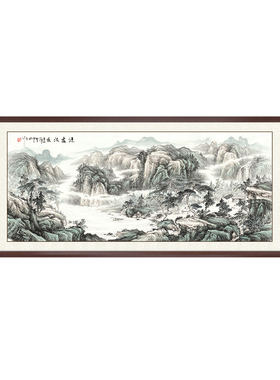 山水画国画办公室客厅挂画