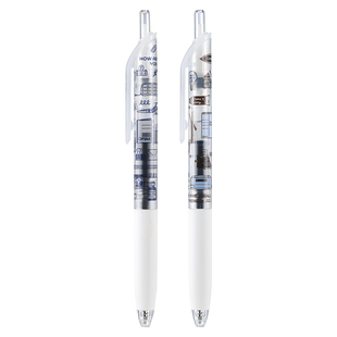 日本KOKUYO国誉Campus中性笔eric联名顺滑按动笔子弹头0.5mm黑笔可换替黑芯学生用考试刷题签字笔