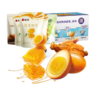 无穷肉蛋充饥超级桶496g/46小包 盐焗鸡蛋鸡米鹌鹑蛋卤蛋蜜烤伴翅