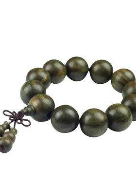 正宗顺纹小孔情侣款沉香木手串