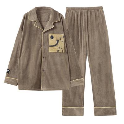 海岛绒睡衣男款冬季2025新款男士加厚保暖可爱轻奢时尚家居服套装