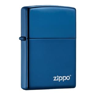 Zippo官方旗舰店之宝蓝冰标志防风煤油打火机套装送男友七夕礼物