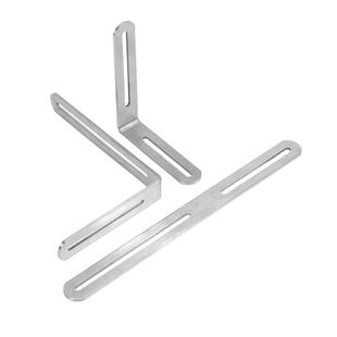 不锈钢角码调节长孔双头活动90度直角固定器连接件L型支架角铁