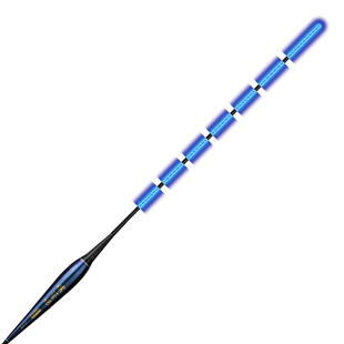 全蓝尾夜光漂冷光尾电子漂咬钩变色日夜两用野钓鲫鱼夜光漂高灵敏