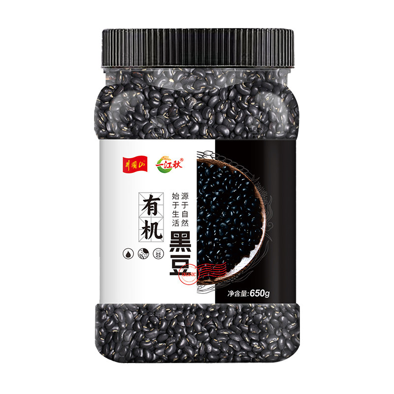 一江秋有机黑豆650g罐装