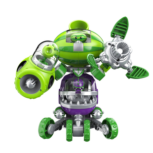 植物大战僵尸2玩具豌豆射手玉米加农炮大嘴花西瓜投手变形机器人